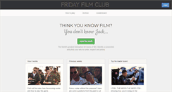 Desktop Screenshot of fridayfilmclub.com